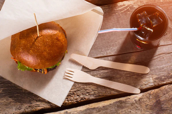 Ekologiczny nóż drewniany 16cm 100szt