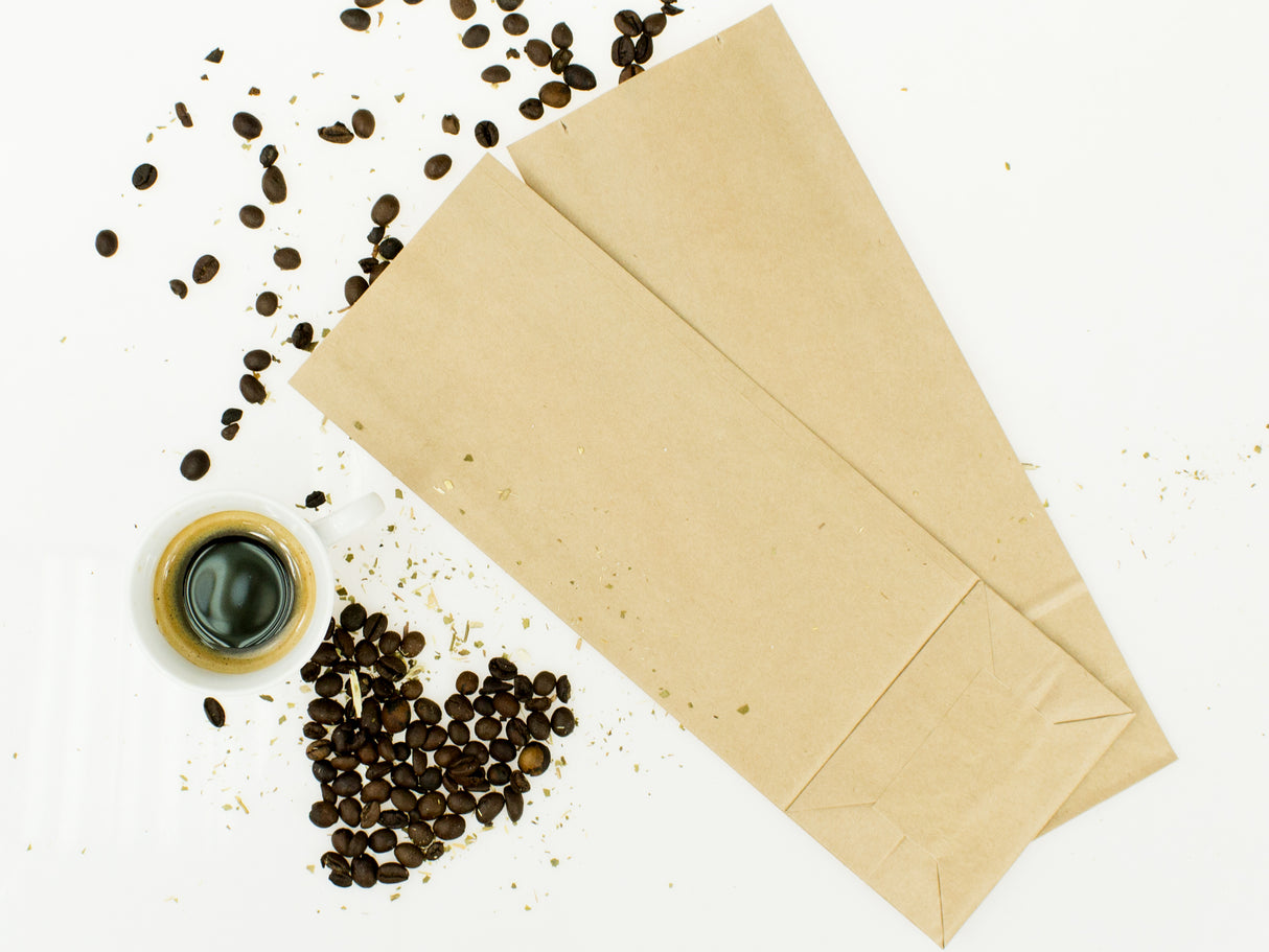 Torba papierowa klockowa 100x70x260mm Brązowa