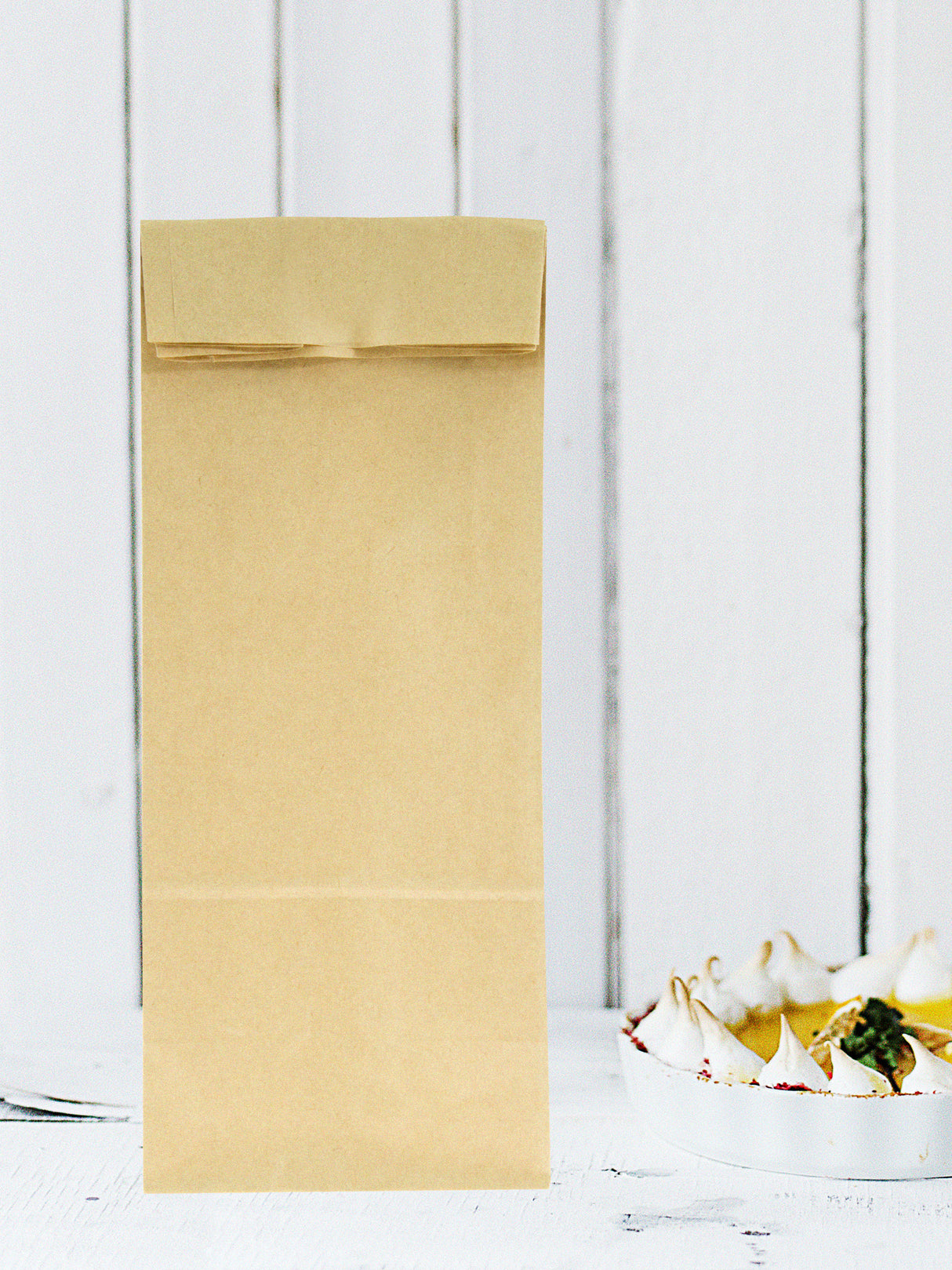 Torba papierowa klockowa 100x70x260mm Brązowa