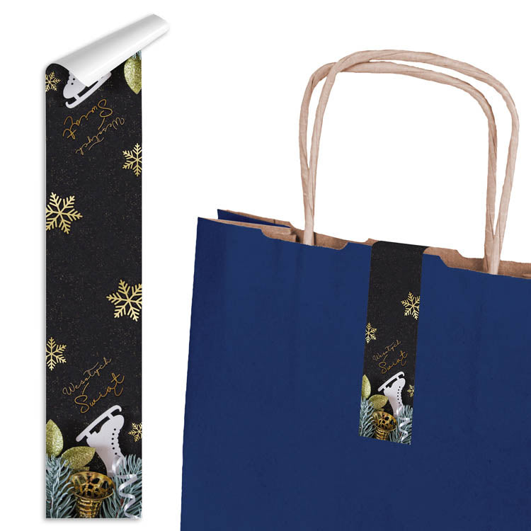 Naklejki świąteczne duże na prezenty ARKUSZ MIX