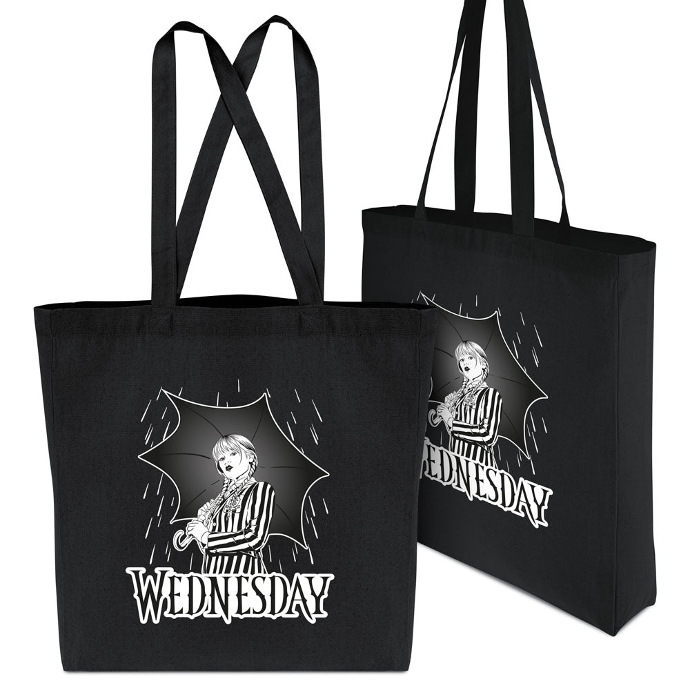 Torba bawełniana WEDNESDAY ADDAMS CZARNO BIAŁA