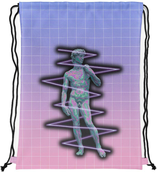 Plecak worek poliestrowy z nadrukiem David Zig Zag