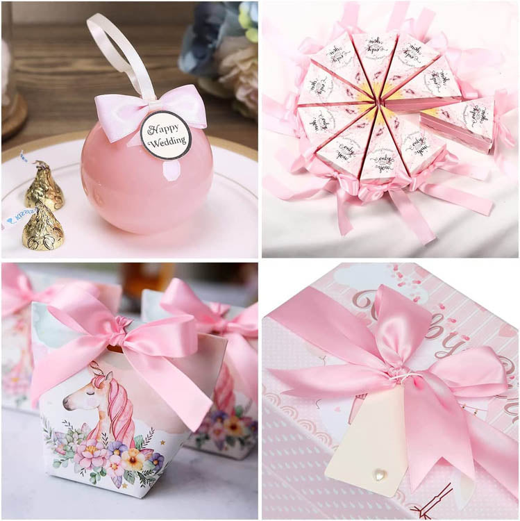 Tasiemka satynowa PUDROWY RÓŻ 12mm