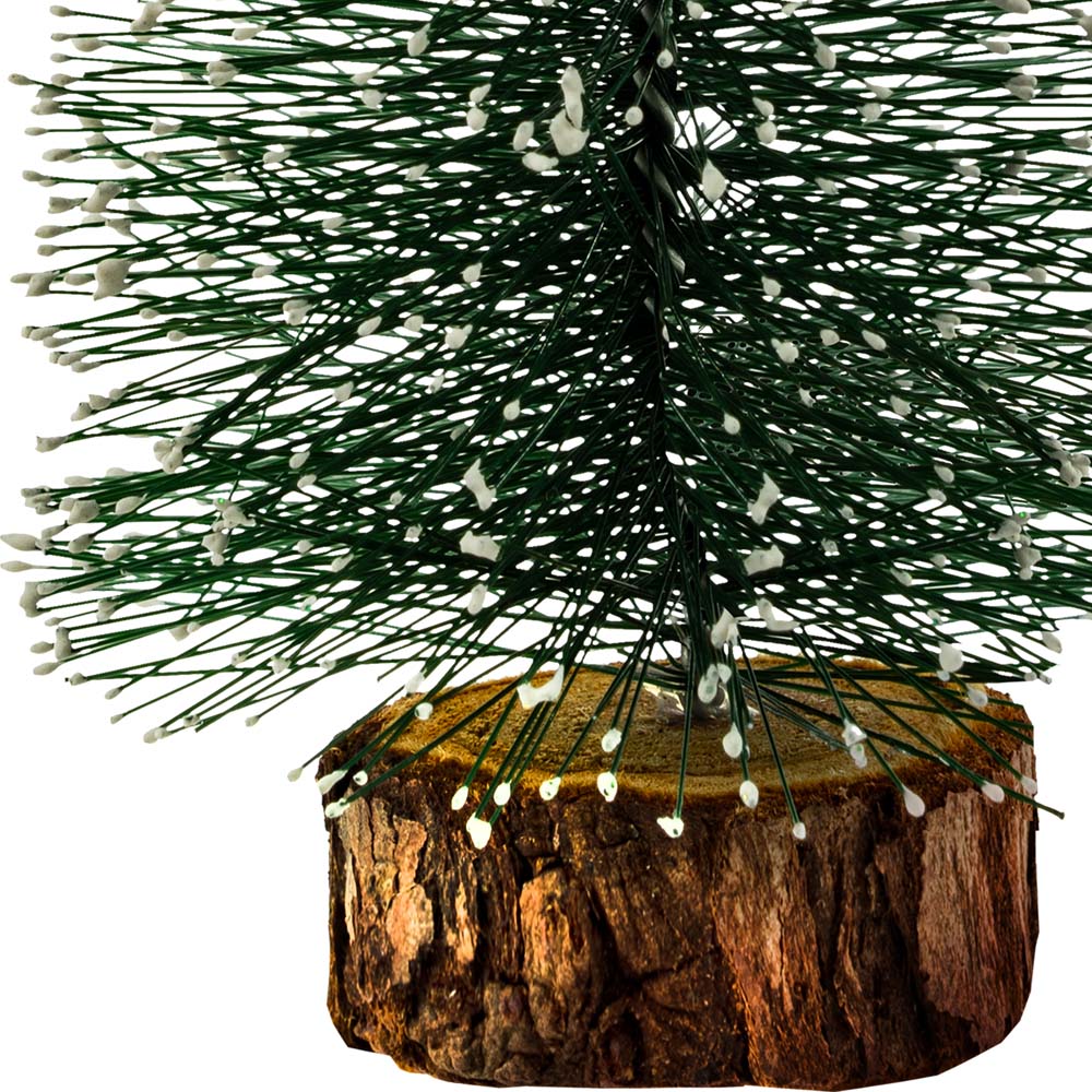 Dekoracyjna CHOINKA z efektem śniegu OŚNIEŻONA 15cm