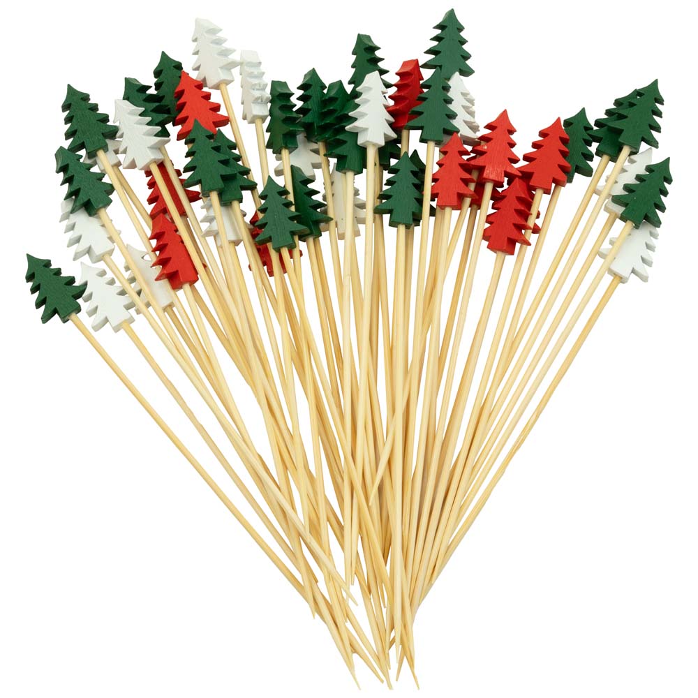 Patyczki wykałaczki świąteczne 50 szt.
