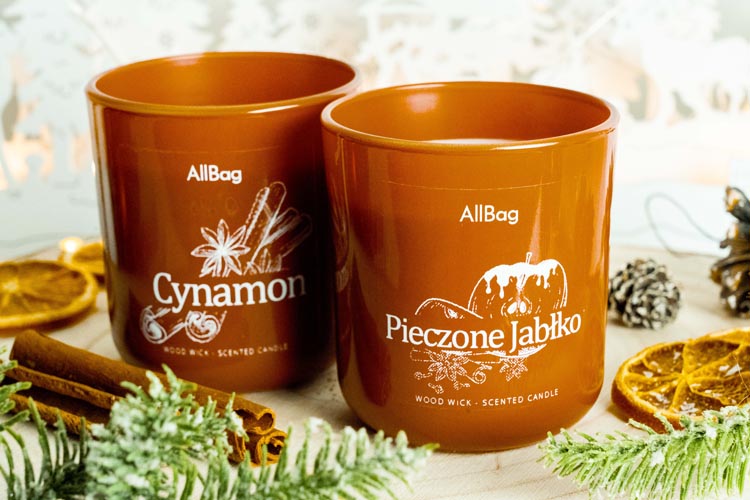 Świeca sojowa zapachowa PIECZONE JABŁKO