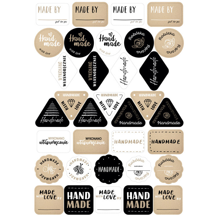 Naklejki dekoracyjne Handmade 34szt.