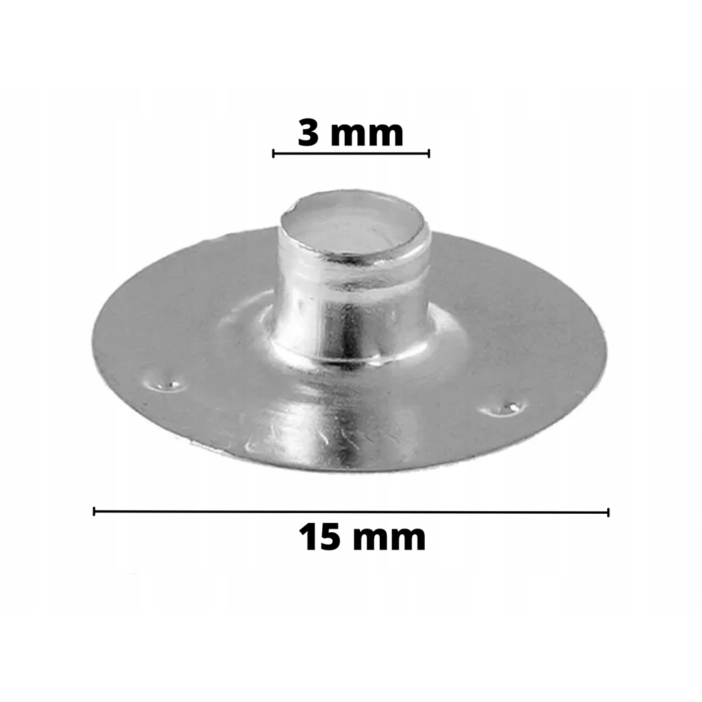 Knoty drewniane 15cm z blaszką 5szt.