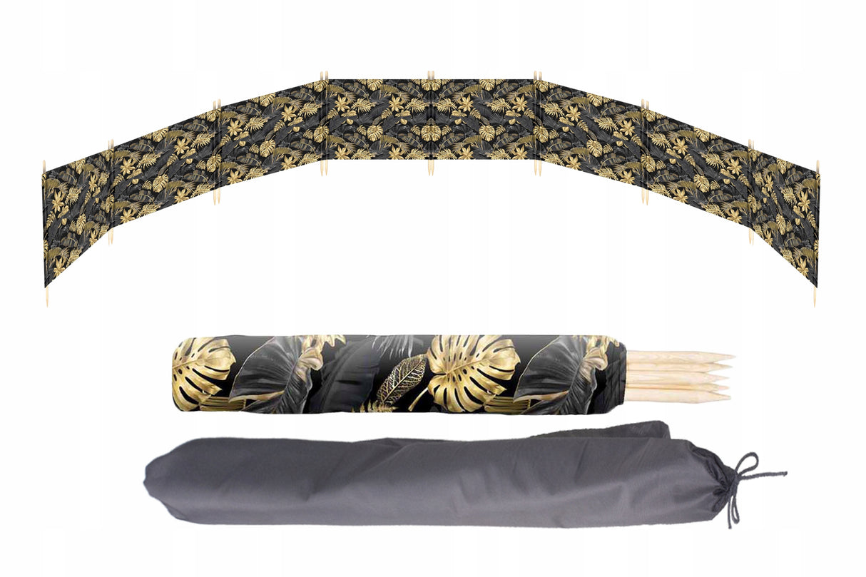 Parawan plażowy 8M ZŁOTE LIŚCIE