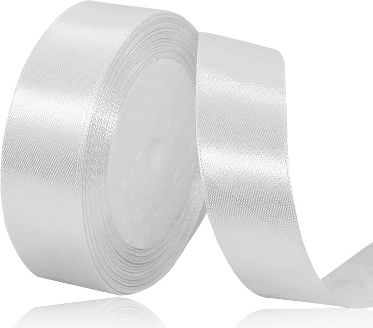 Tasiemka satynowa BIAŁA 6mm