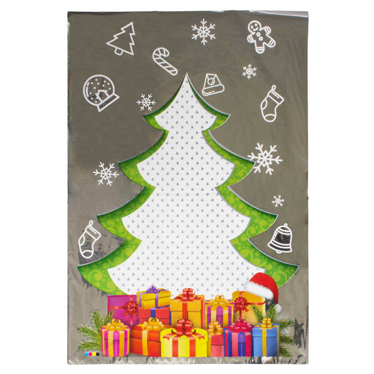 Worki celofanowe świąteczne folijki CHOINKA 10szt.