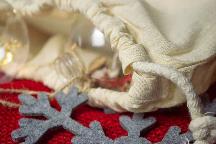 Worek świąteczny MIKOŁAJ 30x45cm