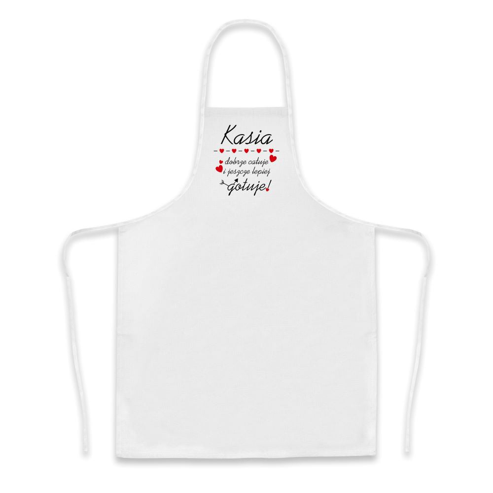 Fartuch bawełniany z nadrukiem - Nie mogę uszczęśliwić wszystkich