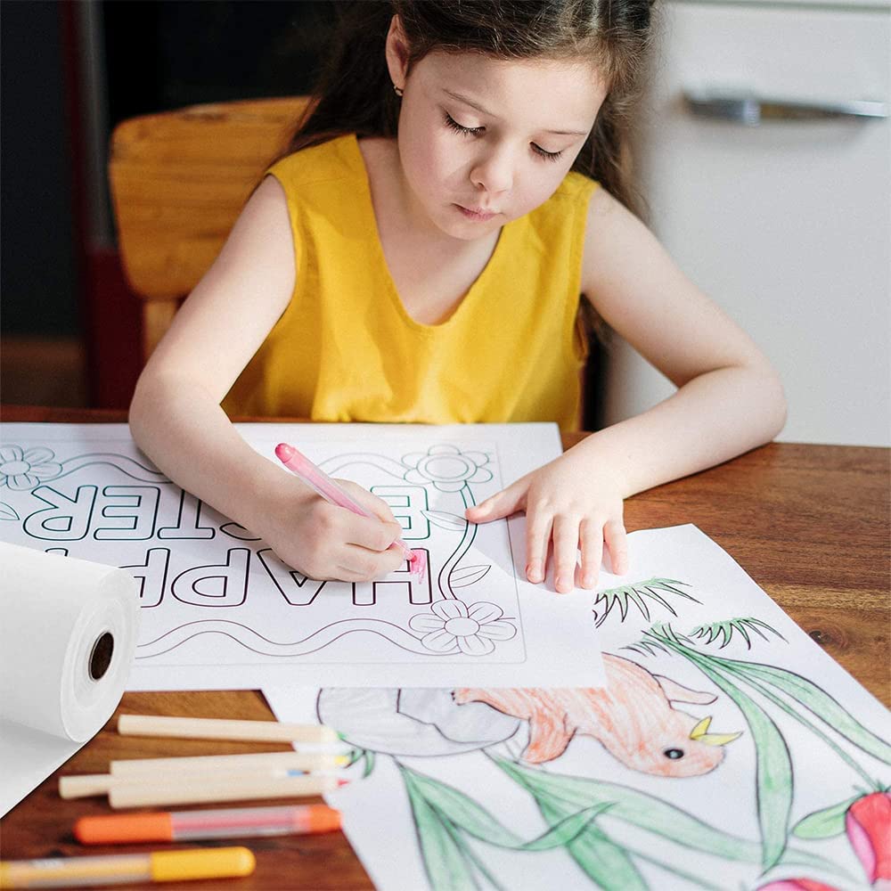 Papier pakowy KRAFT do prezentów i paczek 55cm/100m BIAŁY