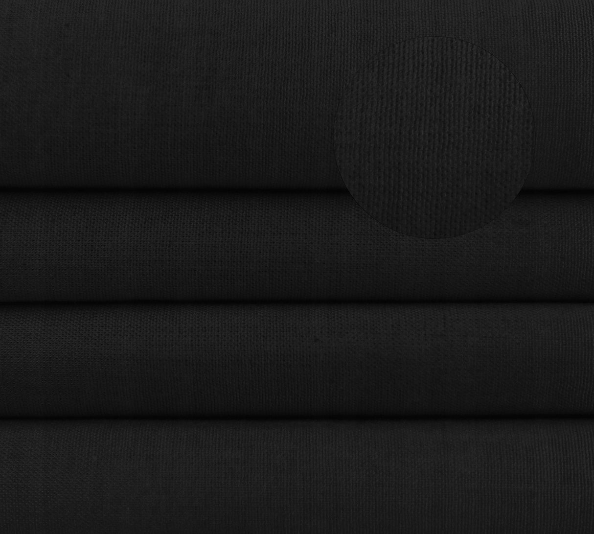 Tkanina bawełna 220g/m2 1m Czarna