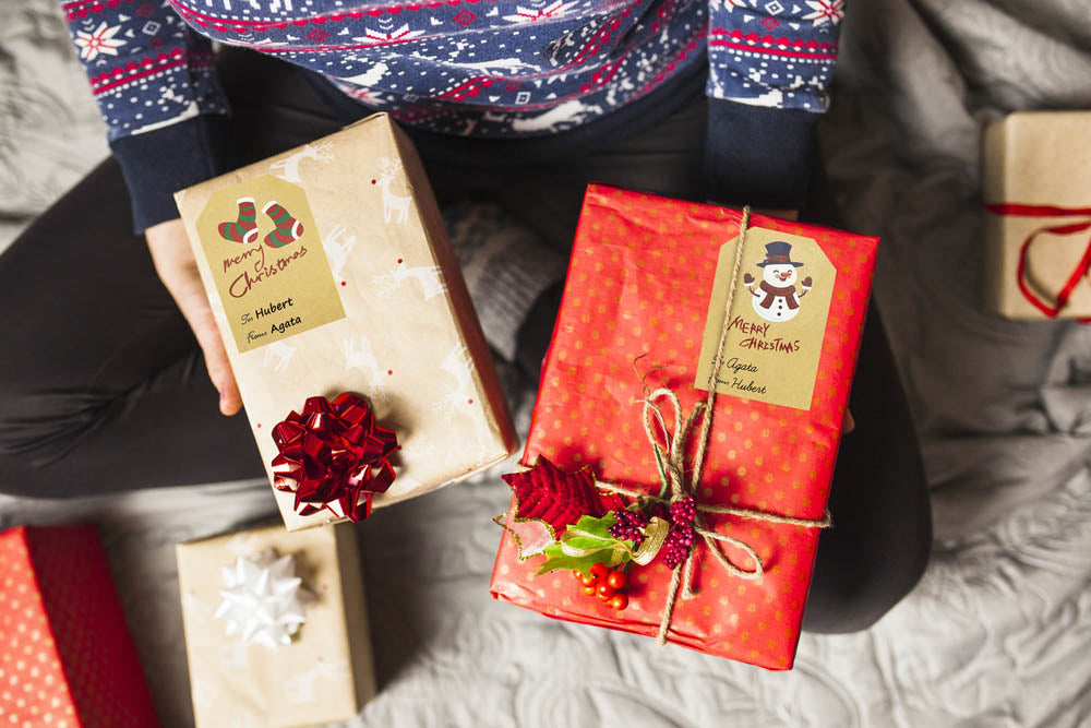 Świąteczne Naklejki na Prezenty - Winietki 6szt.