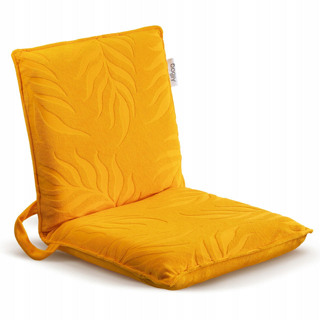 Leżak podróżny - składany POMARAŃCZOWY