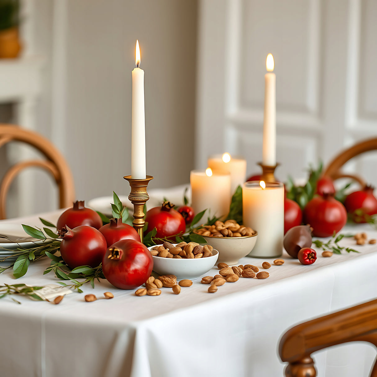 Tradycyjna Świeca Stołowa Biała 30szt.