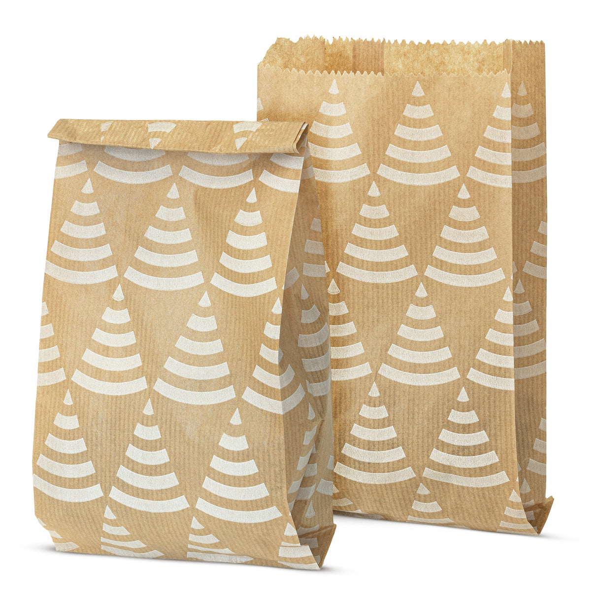 Torba papierowa świąteczna 120x210mm Choinki 50szt.