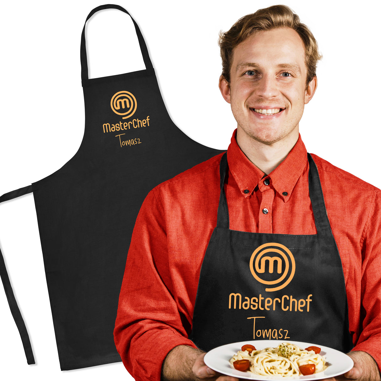 Fartuch kuchenny bawełniany MASTERCHEF +IMIĘ