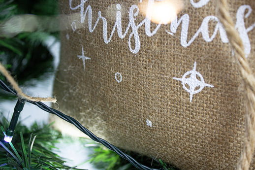 Worek jutowy 30x42cm Merry Christmas