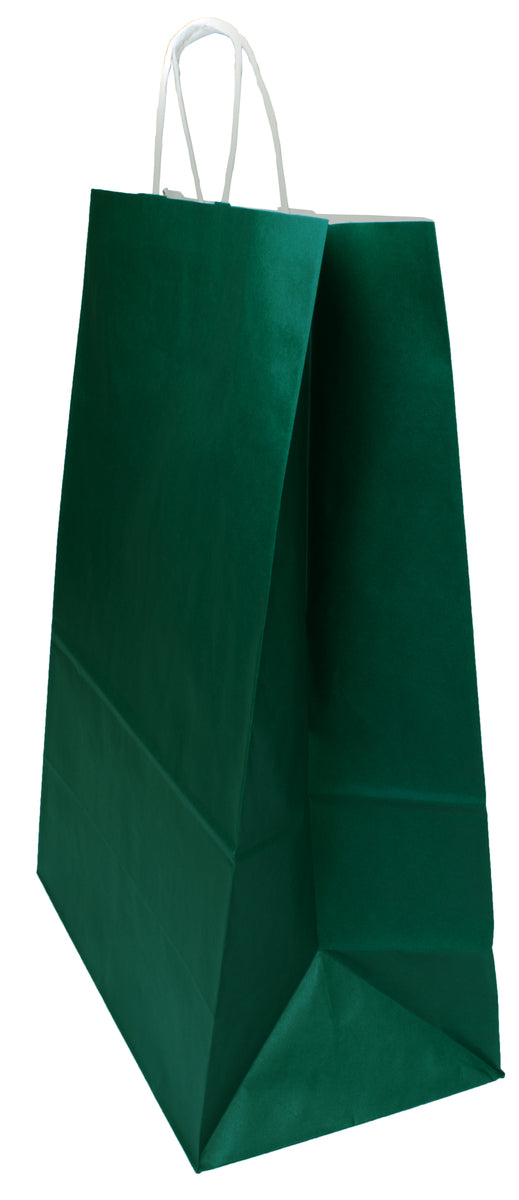 Torba papierowa 305x170x425mm Ciemnozielona