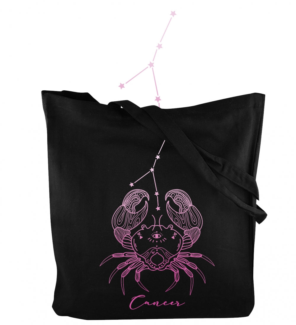 Torba bawełniana z nadrukiem Czarna RAK