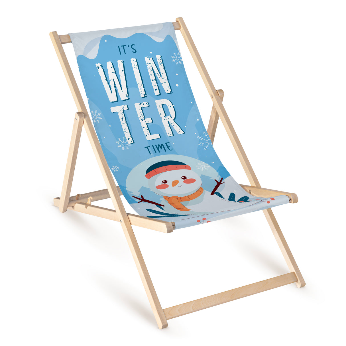 Leżak Zimowy Drewniany IT'S WINTER TIME
