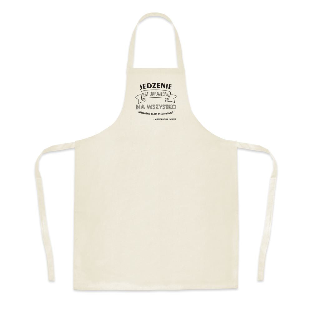 Fartuch bawełniany z nadrukiem - Nie mogę uszczęśliwić wszystkich