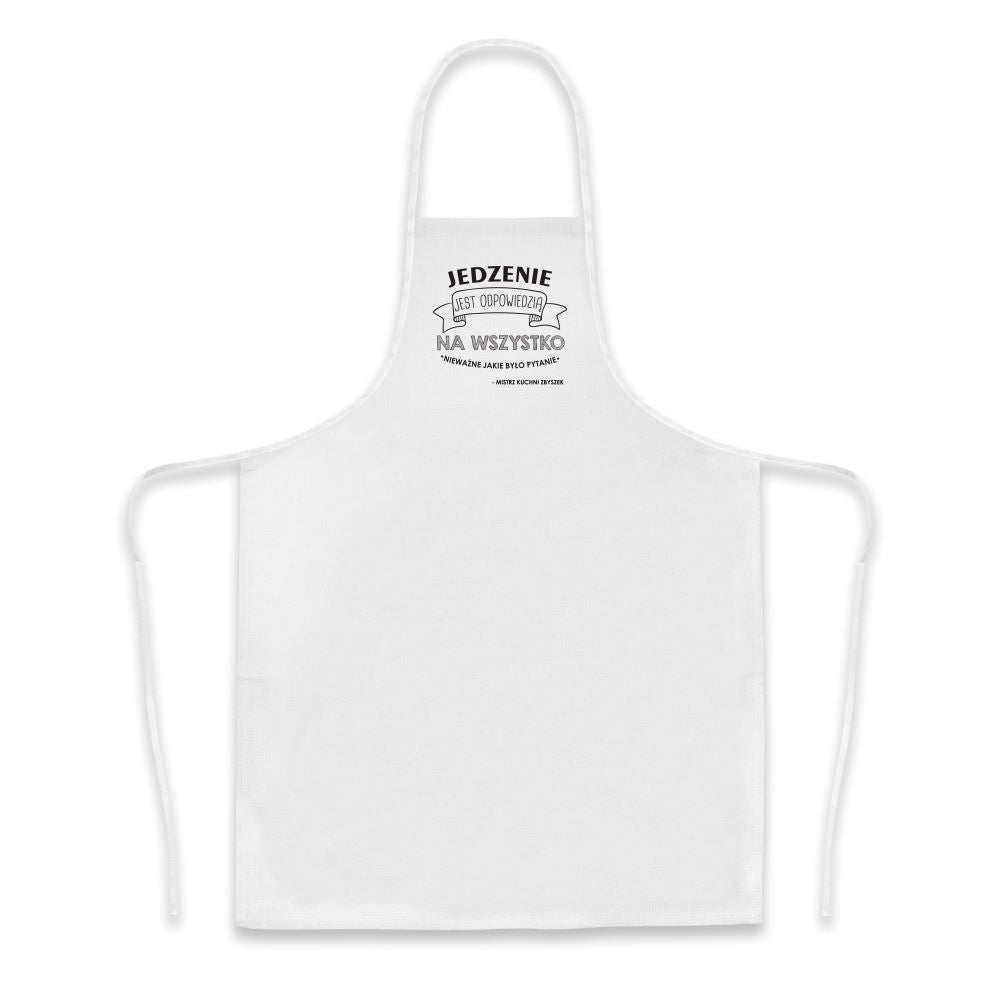 Fartuch bawełniany z nadrukiem - Nie mogę uszczęśliwić wszystkich