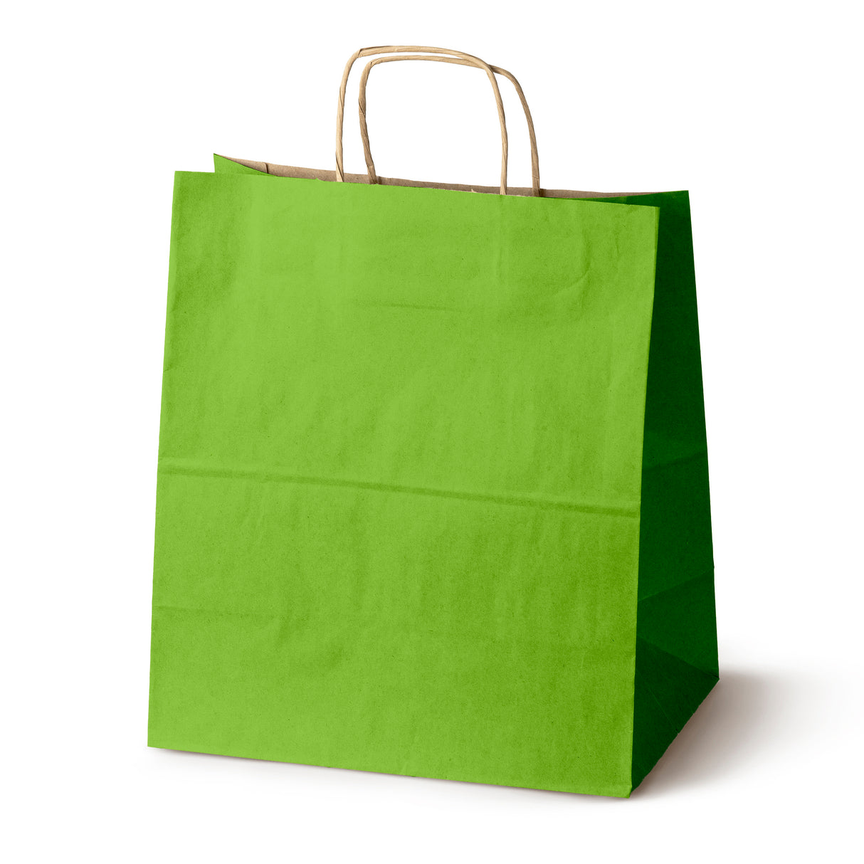 Torba papierowa z uchwytem skręcanym 300x170x340mm Jasnozielona