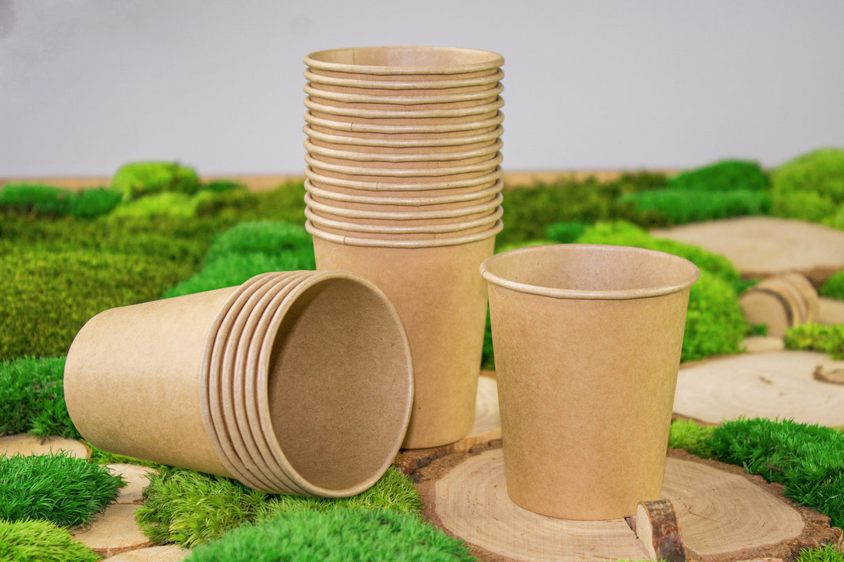 Kubeczki papierowe 250ml 100szt KRAFT