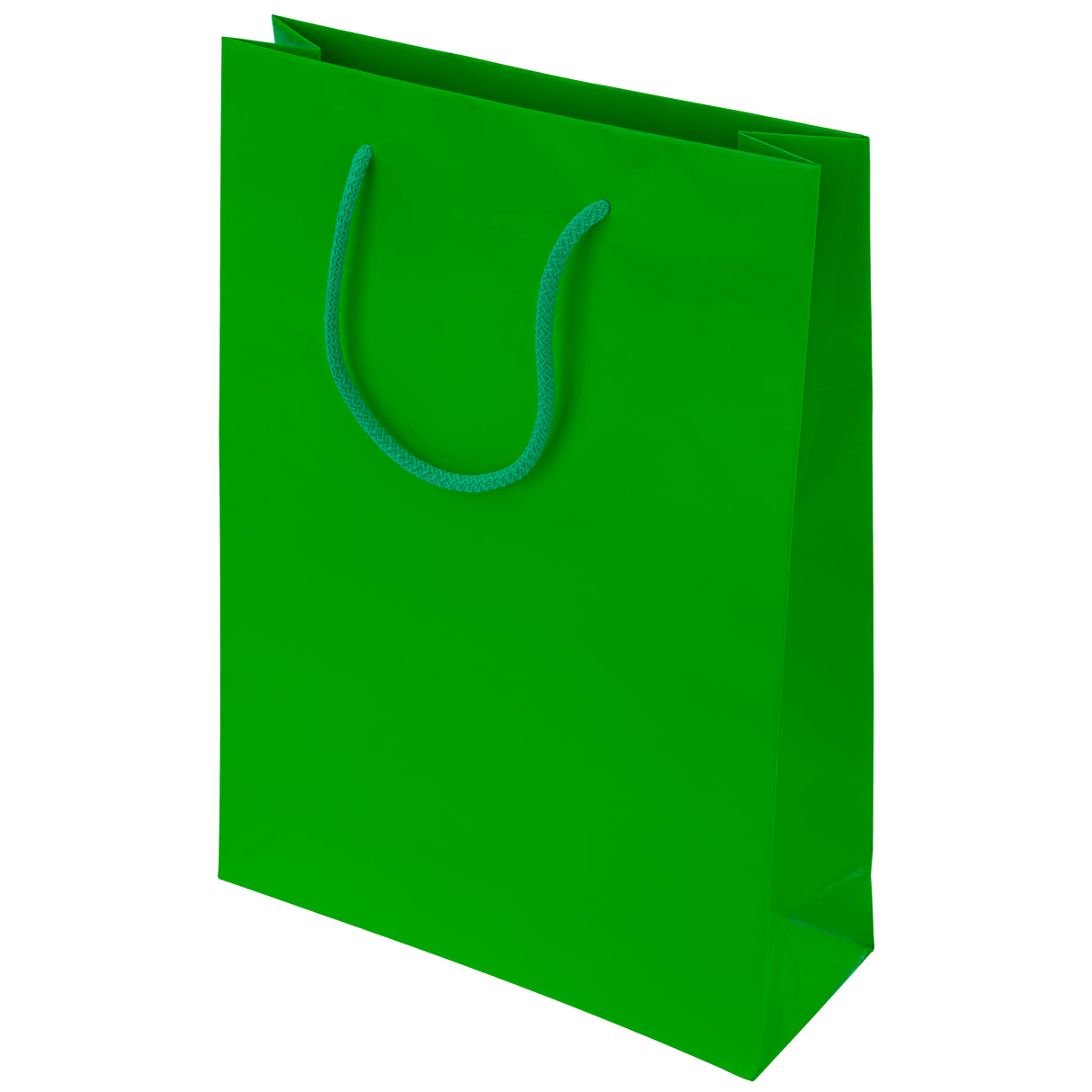 Torba laminowana z uchwytem sznurkowym 300x150x350mm Zielona