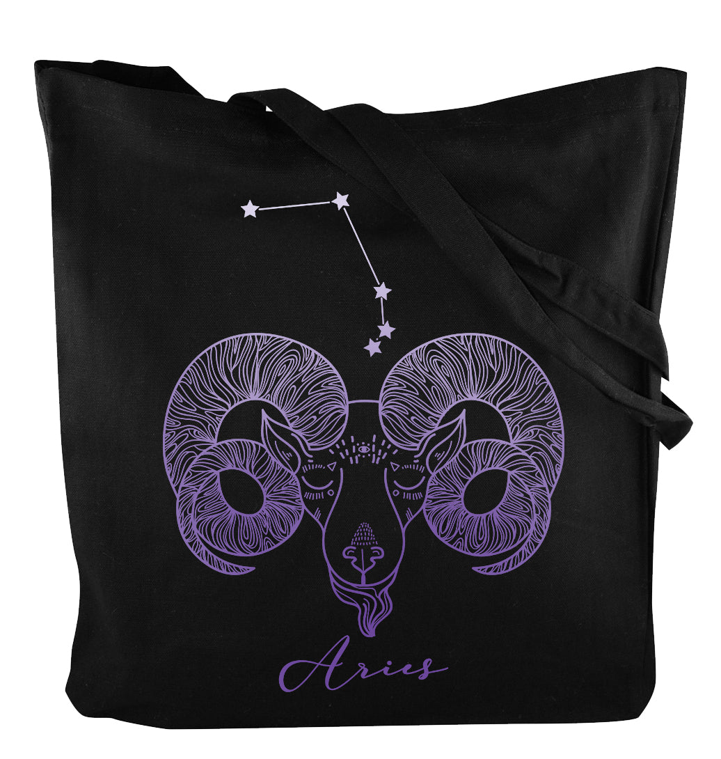 Torba bawełniana z nadrukiem Czarna BARAN