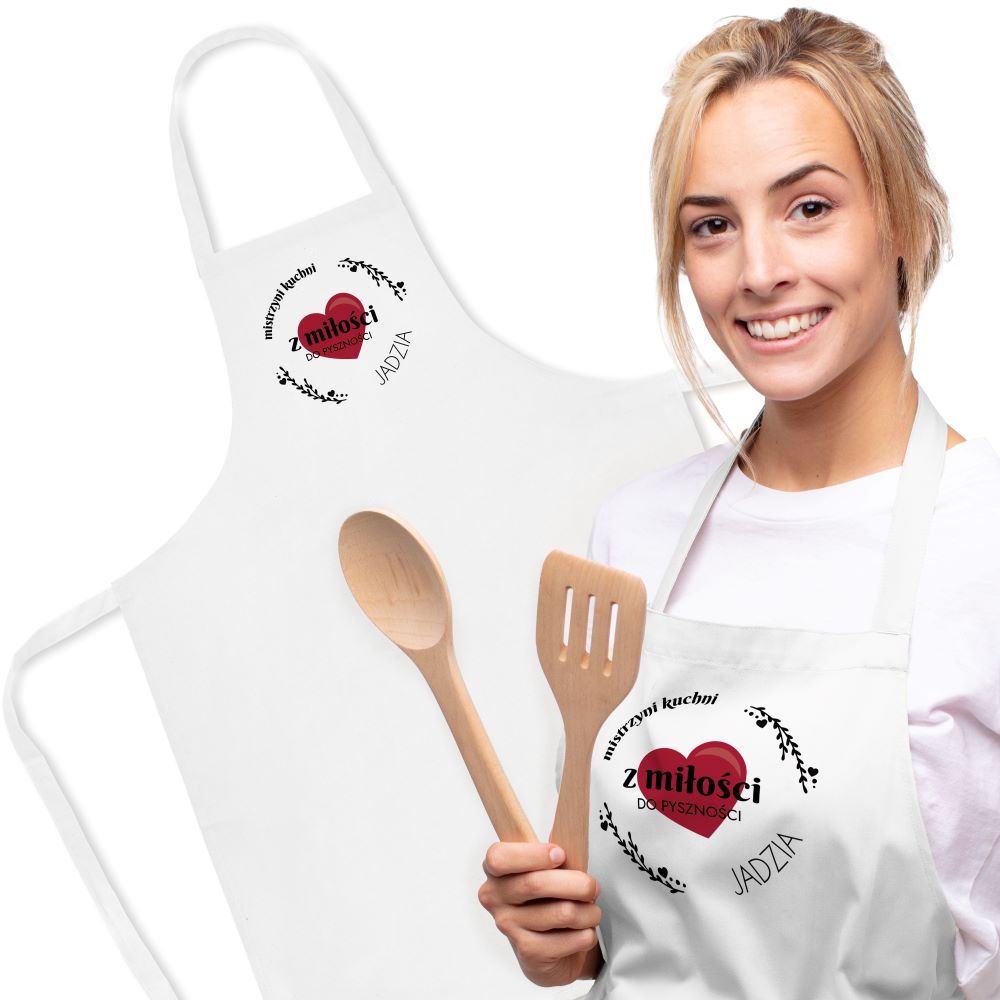 Fartuch bawełniany z nadrukiem - Nie mogę uszczęśliwić wszystkich