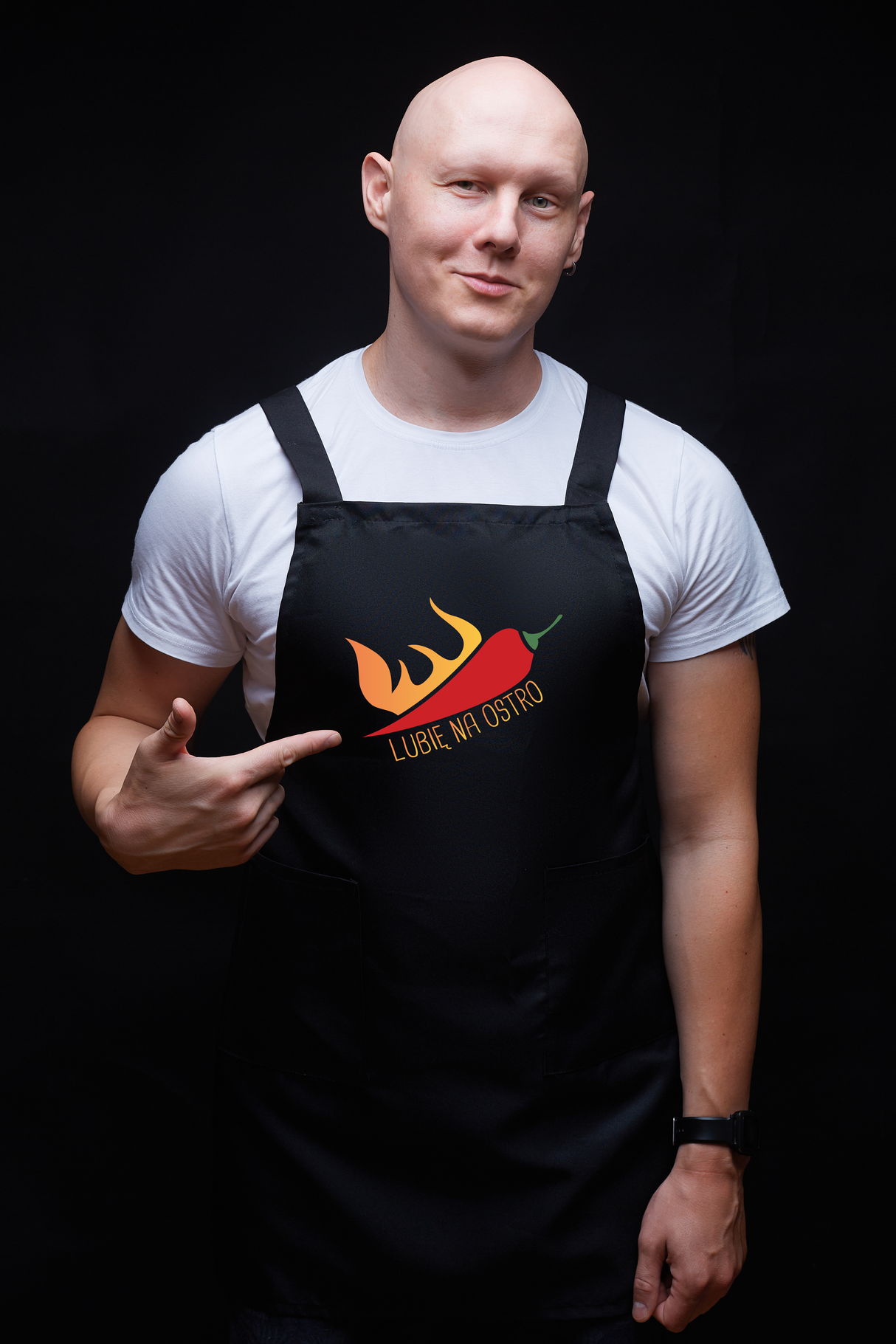 Fartuch kuchenny bawełniany LUBIĘ NA OSTRO