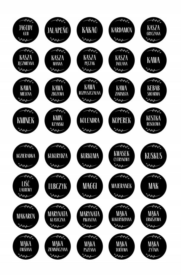 Stickere cu condimente 200pcs.