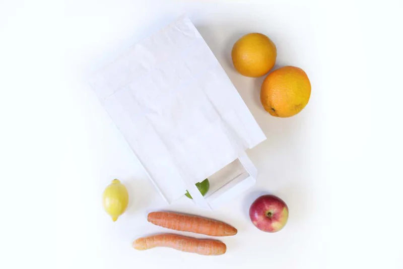 Torba papierowa z uchwytem płaskim 320x160x430mm Biała