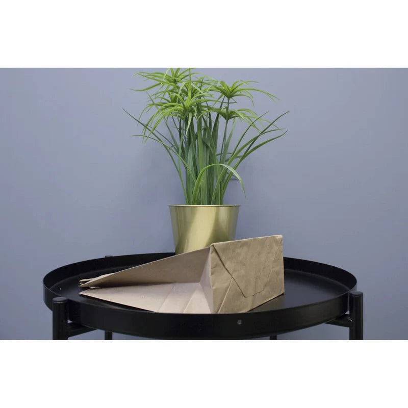 Torba papierowa z uchwytem płaskim 220x110x245mm Brązowa