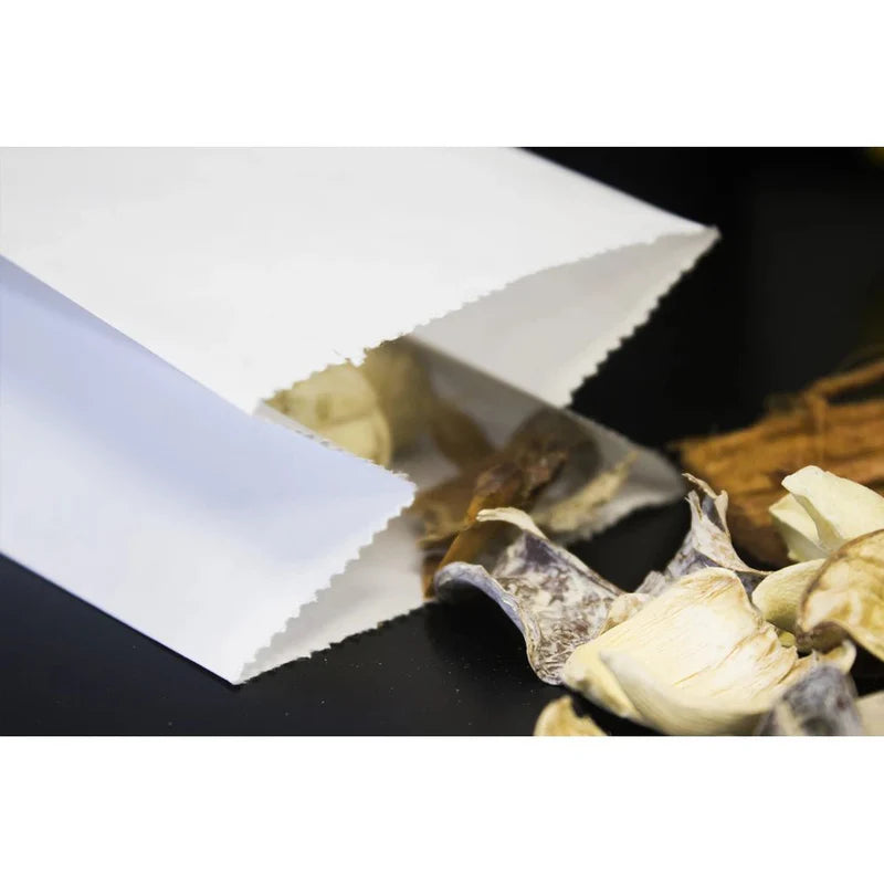 Torba papierowa klockowa 120x95x325mm Biała 1000szt.