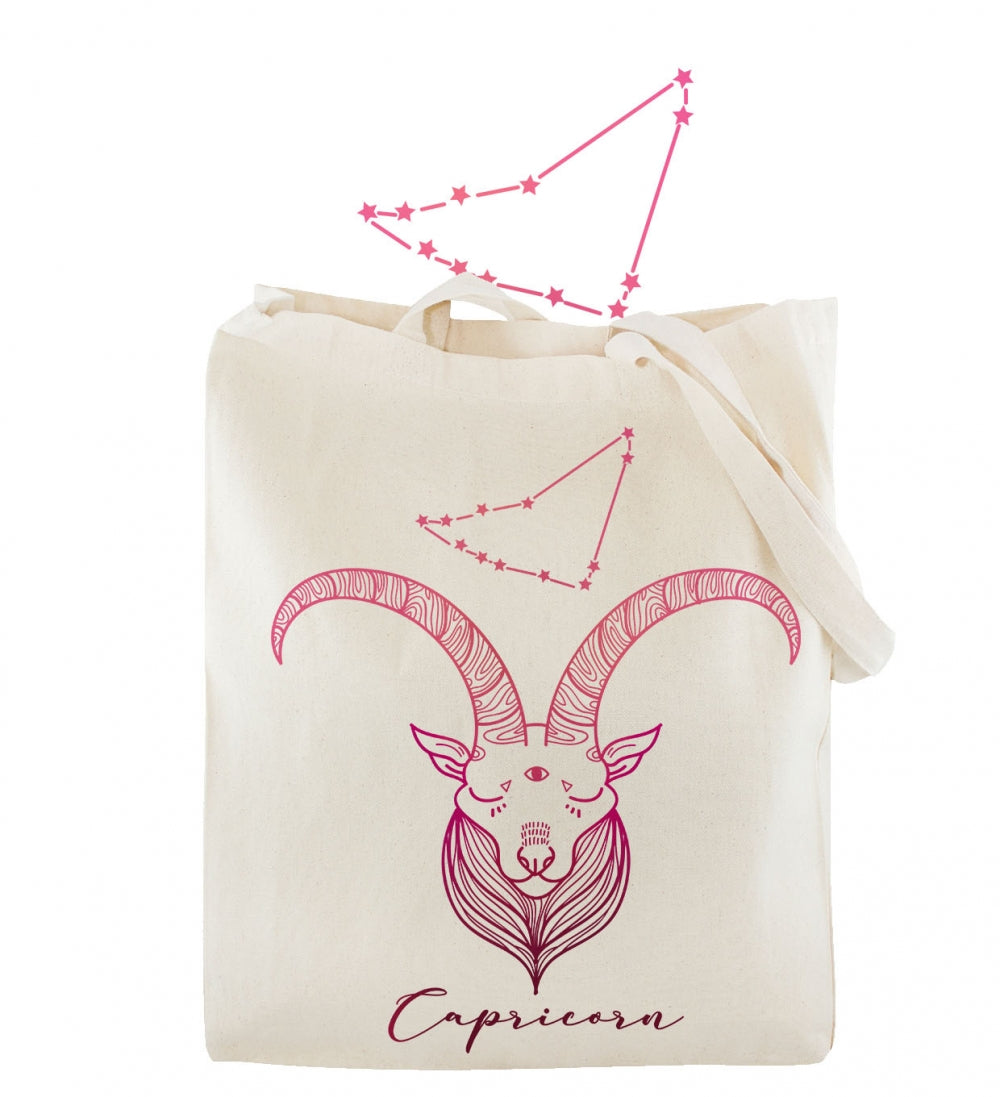 Torba bawełniana z nadrukiem Ecru KOZIOROŻEC