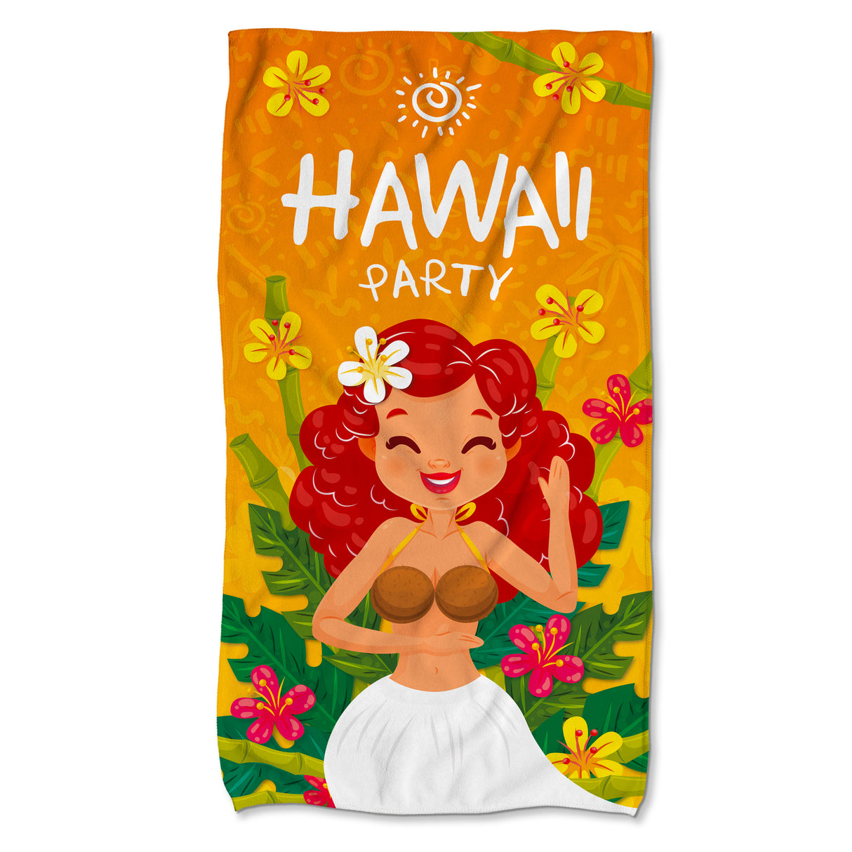 Szybkoschnący Ręcznik Plażowy HAWAII PARTY 150x80 cm