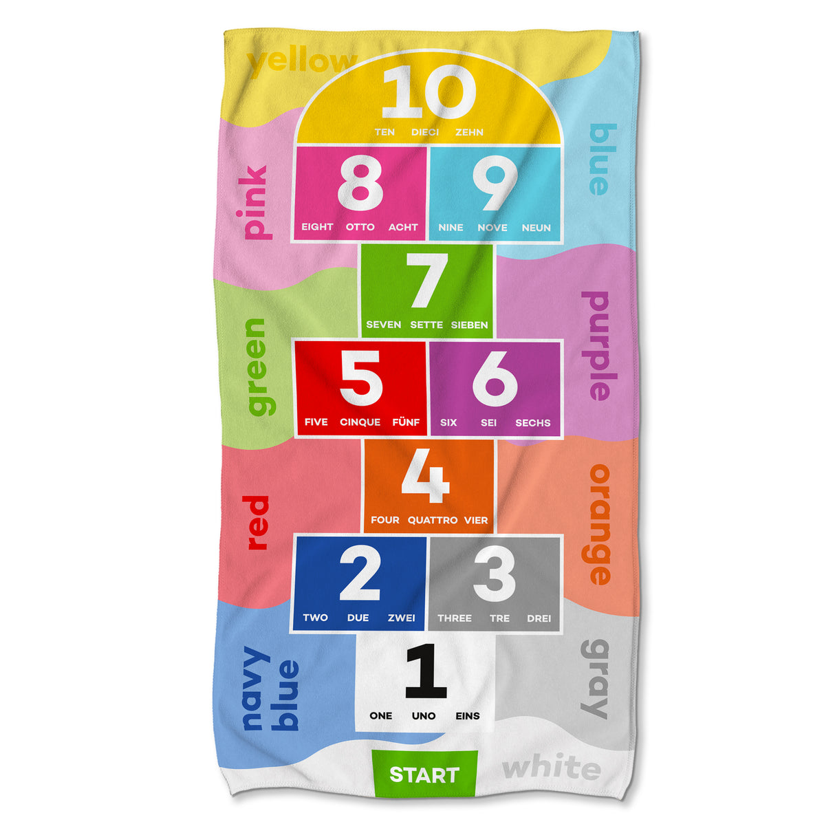 Szybkoschnący Ręcznik Plażowy GRA W KLASY 150x80 cm