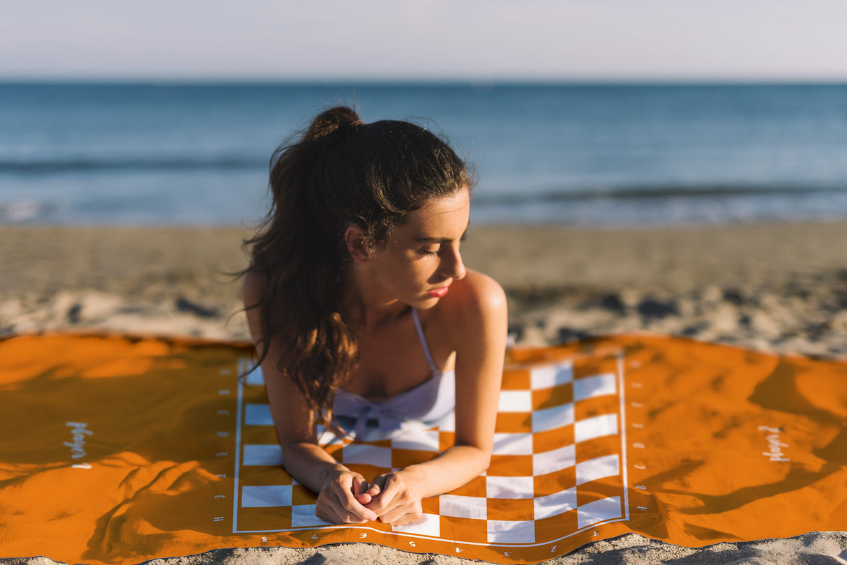 Szybkoschnący Ręcznik Plażowy SZACHOWNICA 150x80 cm