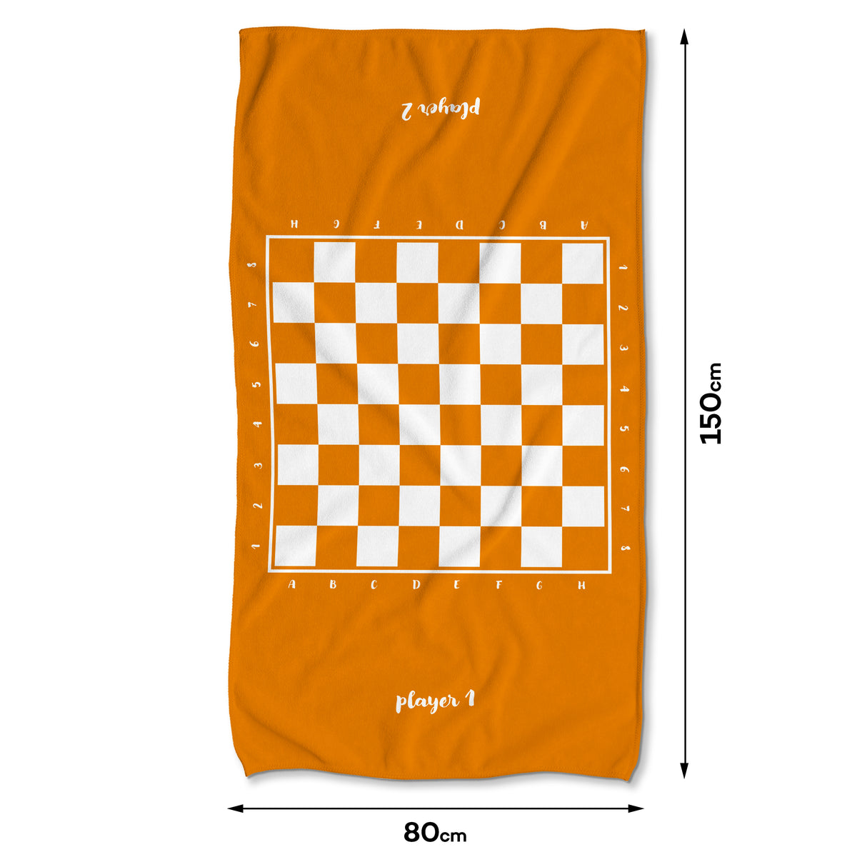 Szybkoschnący Ręcznik Plażowy SZACHOWNICA 150x80 cm