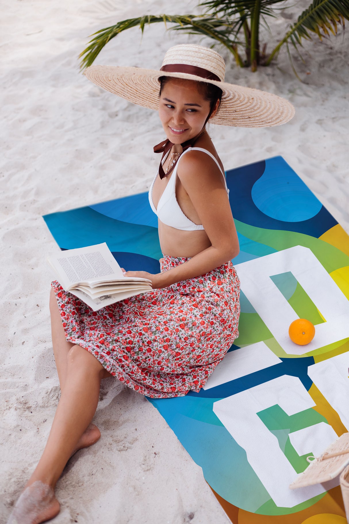 Szybkoschnący Ręcznik Plażowy LOGO 150x80 cm