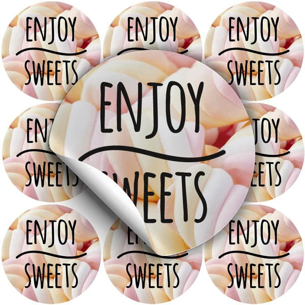 Naklejki ENJOY SWEETS ozdobne 10szt.