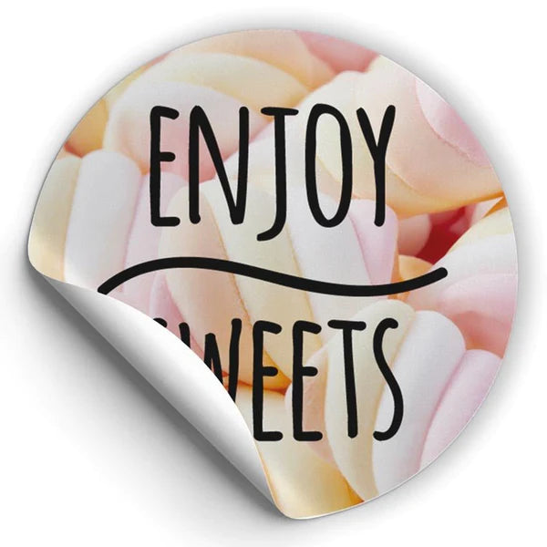 Naklejki ENJOY SWEETS ozdobne 10szt.