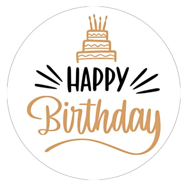 Naklejki HAPPY BIRTHDAY ozdobne 10szt.