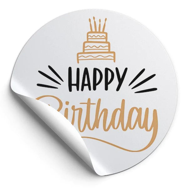 Naklejki HAPPY BIRTHDAY ozdobne 10szt.